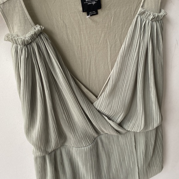 Anthropology Deletta Hidden Valley Sage Green Tank Top, Size XS, NWOT - Picture 3 of 11